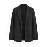 A black jacket cut out of the photo