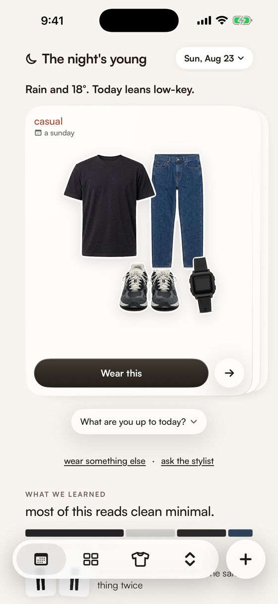 A STYLD outfit pick built from the user own closet